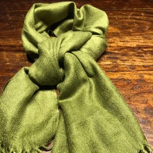 Green Cashmere Scarf